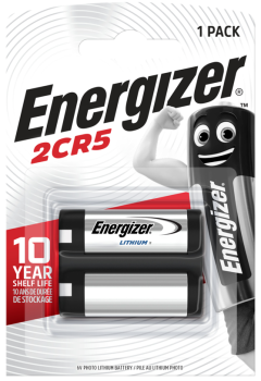 ENERGIZER® Photo Lithium-Batterie 2CR5, 2CR-5P, 6Volt, 1400mAh  1er Blister